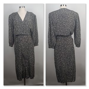 1980's Maggie Boutique Graphic Dress Size 16